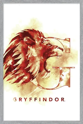 Vista 13 de Trends International Wizarding World: Harry Potter-Gryffindor - Póster de pared con logotipo de la casa ilustrada, 14.725 x 22.375 pulgadas, versión