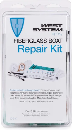 Vista 3 de 105-K Kit de reparación para barco de fibra de vidrio.