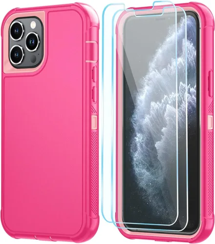 Vista 40 de SunStory Funda compatible con iPhone 11 con protector de pantalla HD, 3 capas de alta resistencia de cuerpo completo, funda protectora híbrida 3