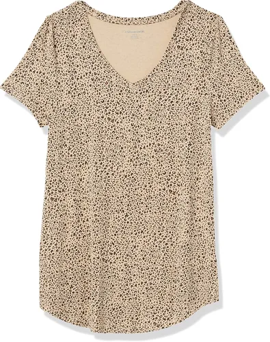 Vista 6 de Tienda Essentials Women's Relaxed-Fit Short-Sleeve V-Neck Tunic (Available in Plus Size), Multipacks