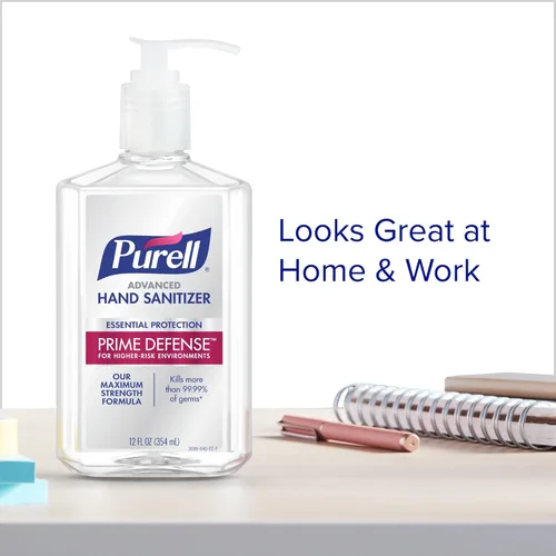 Vista 8 de Purell Prime Defense Advanced 3699-06-EC2 - Desinfectante de manos, protección esencial, botellas de bomba de 12 onzas líquidas (paquete de 4)