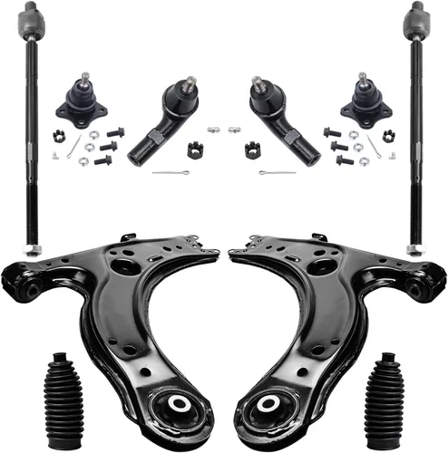 Vista 12 de Detroit Axle - Kit de suspensión de 10 piezas para Nissan Frontier Xterra Pathfinder 2005-2012, 4 brazos de control superiores inferiores