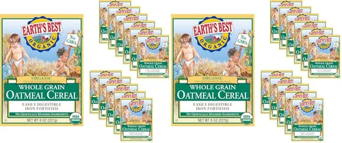Vista 11 de Earth's Best Comida Orgánica para Bebés, Cereal Orgánico de Grano Entero Multi-Grano para Bebés, Sin OMG, Comida para Bebés Fácilmente Digestible