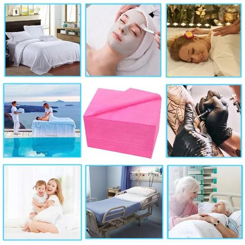 Vista 6 de Sábanas desechables de 200 piezas de 31 x 71 pulgadas, sábanas de mesa de masaje, tela no tejida, cubierta de cama de spa transpirable para masajes