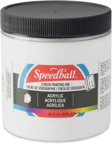 Vista 31 de Speedball Tinta acrílica para serigrafía, 8 oz, negra para impresiones en papel, fabricada en EE. UU