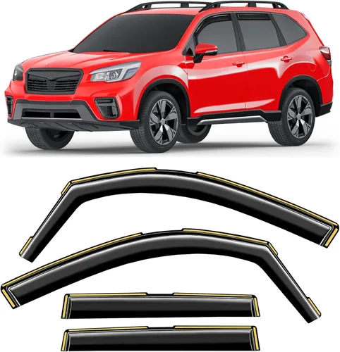 Vista 21 de protectores de lluvia en el canal para ventanas, compatibles con Chevy Express Van 1996-2026/GMC Savana 1996-2026, protectores de ventana extra