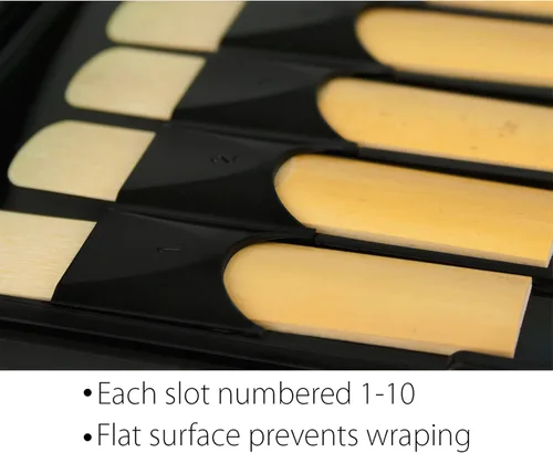 Vista 4 de Protec - funda de láminas para saxófono de alto/tenor (negra), Negro opaco, talla única