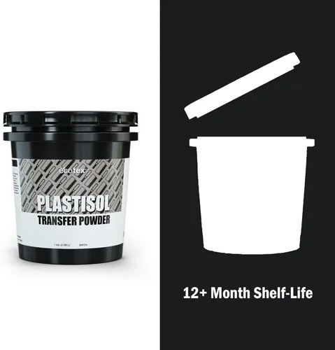 Vista 6 de Ecotex - Polvo de transferencia de plastisol para serigrafía (5 libras) Tinta de transferencia de calor, prolonga la vida útil de la serigrafía