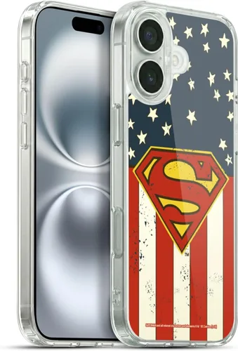 Vista 113 de Head Case Designs Funda de gel con logotipo negro y rojo de Superman DC Comics con licencia oficial [protección de grado militar] compatible