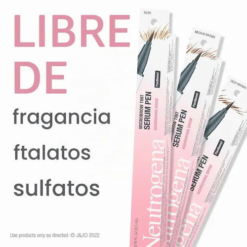 Vista 7 de Neutrogena Microbrow Tint - Bolígrafo de suero tintado de precisión con pantenol para nutrir y acondicionar las cejas, ayuda a crear cejas más