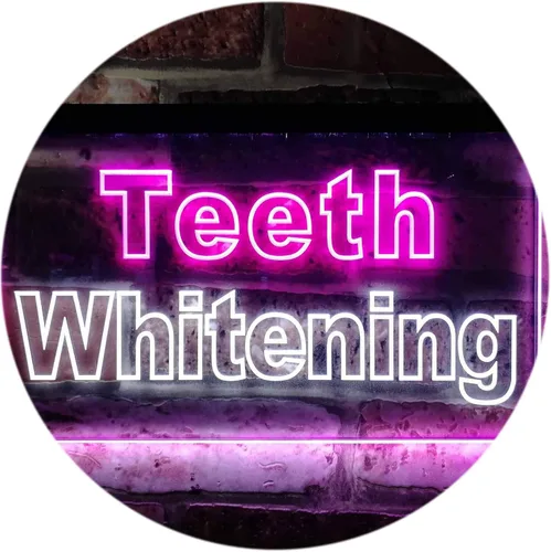 Vista 10 de ADVPRO Teeth Whitening Dentist Display Dual Color LED Neon Sign Blue & Red 24" x 16" st6s64-j0996-br