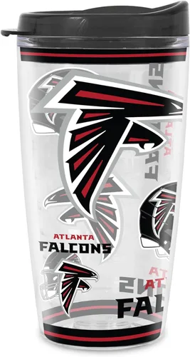 Vista 33 de Rico Industries NFL Football Vaso con aislamiento de pared doble Mayhem de 16 onzas, Tritan, con tapa