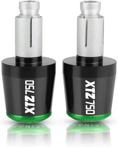 Vista 9 de Motorcycle Handle Bar Ends for XTZ 750 XTZ750 Super TENERE 1989-1996 22MM Handlebar Grips Cap Anti Vibration Silder Plugs (Color : Black- Gold)