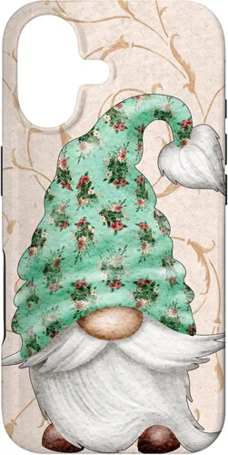 Floral Shabby Chic Design with Cute Gnomie for Summer Gnome Case for iPhone 17