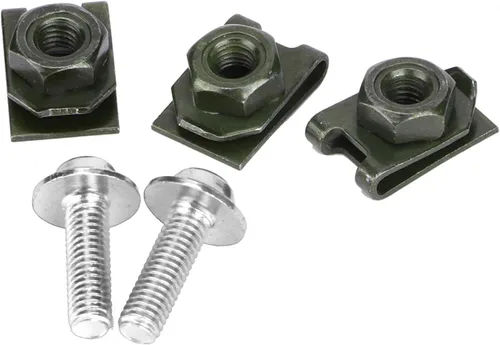 Vista 8 de Tornillos de carenado de motocicleta, 10 tornillos de cuerpo M5, kit de tornillos de cierre de velocidad de husillo, repuesto de tuerca para pernos