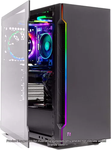 Vista 4 de Skytech Shadow - Computadora de escritorio para videojuegos - AMD Ryzen 3 3100, GTX 1660 6G, 16GB DDR4 3000, 1TB SSD, Negro