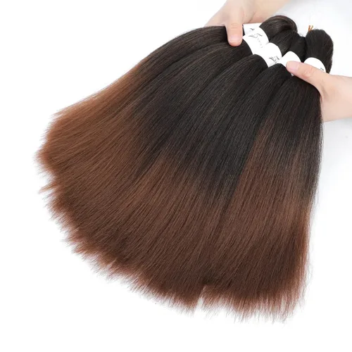 Cabello trenzado preestirado de 14 pulgadas, 8 paquetes de 8 paquetes de ajuste de agua caliente profesional sin picazón, pelo sintético corto de