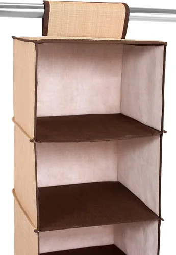 Vista 6 de El mejor organizador colgante de closet disponible en internet (gris)