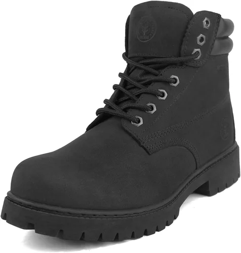 Vista 10 de Jacata Botas de Trabajo para Hombre de Cuero Resistente al Agua Bota de Trabajo de Suela de Goma Construcción Resistente al Aceite Botas