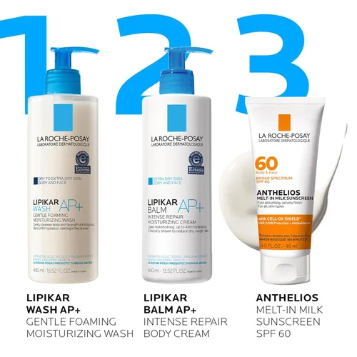 Vista 7 de La Roche-Posay Anthelios Melt-In Milk Protector solar SPF 60 Protector solar para cuerpo y cara SPF de amplio espectro + antioxidantes Loción