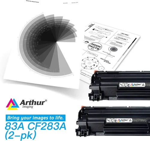 Vista 2 de Arthur Imaging cartucho de tóner compatible de repuesto para Hewlett Packard CF283A (HP 83A), color negro.