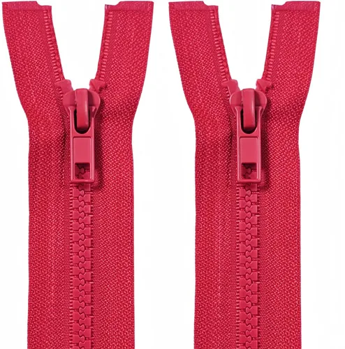 Vista 8 de MebuZip 2 cremalleras separadoras #5 de 6 pulgadas, cremalleras de plástico moldeadas con cremallera de resina a granel para coser abrigos, Blanco