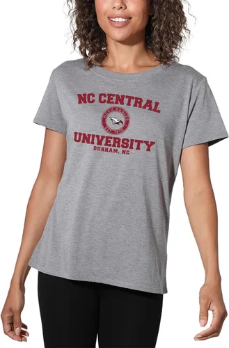 Vista 443 de Colección oficial de camisetas sueltas con logotipo de círculo envejecido universitario para mujer, jaspeado atlético