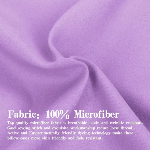 Vista 3 de NTBAY Juego de 2 fundas de almohada con cremallera para niños pequeños, 100% microfibra cepillada de 13 x 18 pulgadas, súper suaves y acogedoras