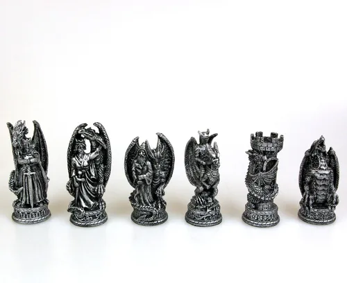 Vista 3 de Nemesis Now Juego de Ajedrez Kingdom of The Dragon 16.9 in Bronce