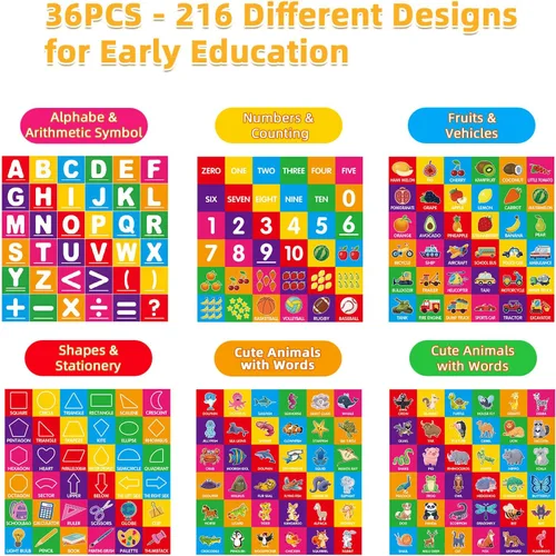Vista 5 de Bloques magnéticos para niños pequeños de 1 a 3, 1.4 pulgadas, bloques de construcción grandes, número ABC, juguetes de aprendizaje para niños de 1
