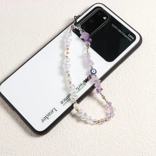 Vista 7 de Correa con dije para teléfono contra el mal de ojo, cordón para teléfono celular, dijes para teléfono, correa con cuentas para teléfono, cordón