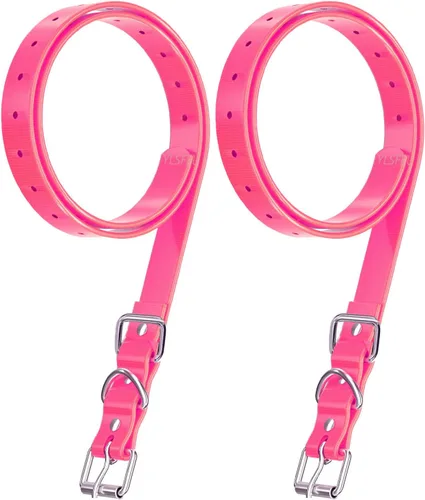 Vista 11 de Correa de collar para perros para la mayoría de los receptores electrónicos de collar de entrenamiento con choque - Ajustable, duradero, Verde