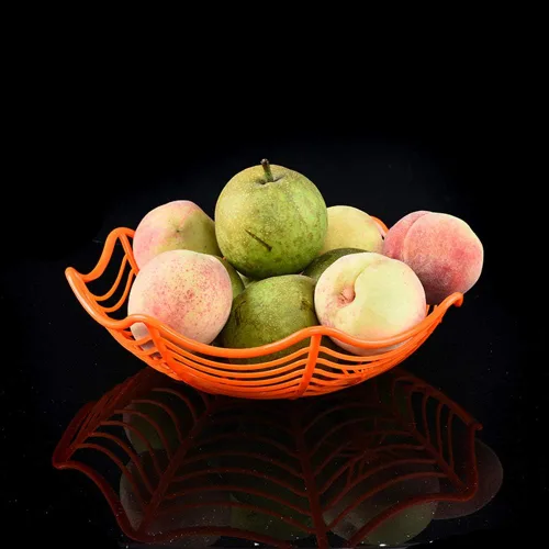 Vista 4 de Creative Spider Web Galleta Frutas Candy Plate Basket Bowl Halloween Funny Party Decor Negro