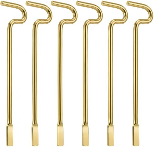Llave de emergencia interior para baño y dormitorio, paquete de 6