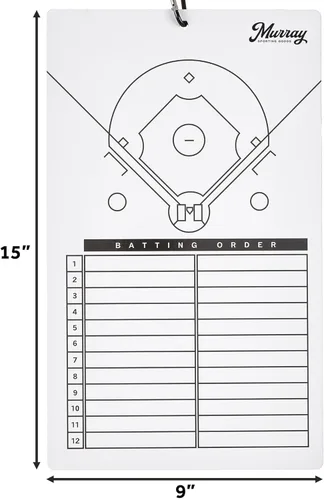 Vista 5 de Murray Sporting Goods sujetapapeles para entrenadores de borrado en seco Pizarra blanca de doble cara