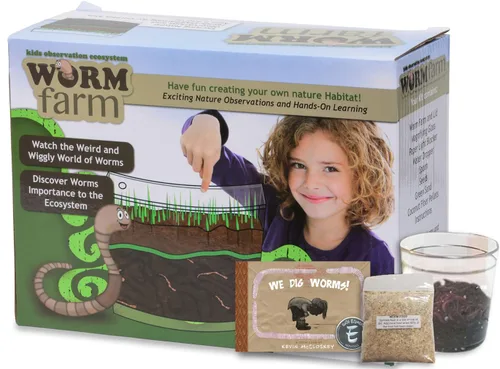 Vista 9 de Kids Gusano Granja Observación Kit se envía con Live gusanos