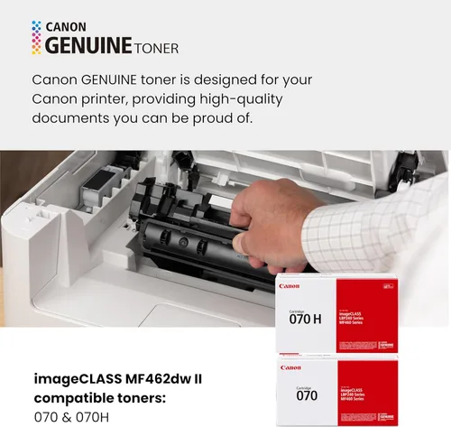 Vista 6 de Canon imageCLASS MF462dw II - Impresora láser inalámbrica dúplex con impresión, copia, escaneo, fax, capacidad de papel ampliable y garantía