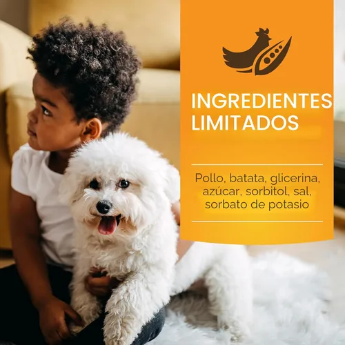 Vista 7 de Pur Luv - Golosinas para perros envueltas en batata dulce, sin piel cruda, hechas con pollo real, 16 Oz, saludables, fácilmente digeribles