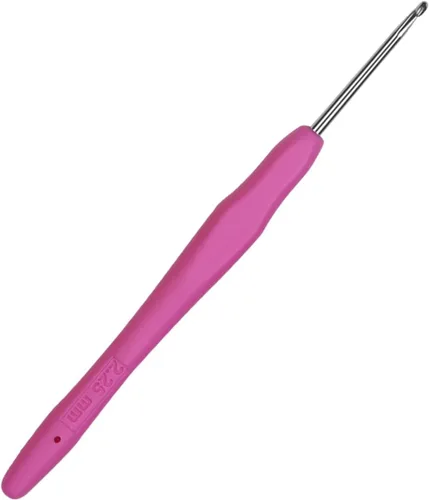 Vista 15 de Gancho de Crochet de Tamaño Pequeño Aguja de Crochet para Encaje QLRFFLJOY Gancho de Crochet de 0.5mm Hilo para Bordado Herramienta de Tejido