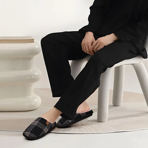 Vista 6 de COFACE - Pantuflas unisex de espuma viscoelástica para hombre y mujer, cómodas, informales, cálidas, para interiores y exteriores, con soporte