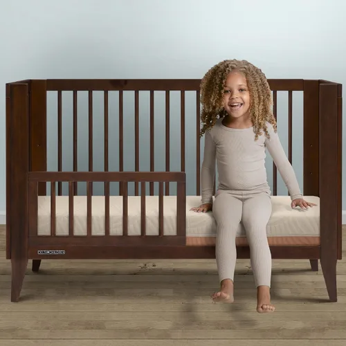 Vista 3 de Delta Children Colchón Spring Breeze – Colchón transpirable para cuna de bebé y niños pequeños con núcleo de nube – Funda lavable a máquina
