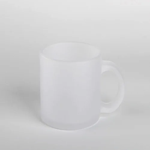 Vista 5 de MR.R Juego de 6 tazas de vidrio esmerilado de 11 onzas, tazas de café con asa para transferencia de revestimiento térmico térmico