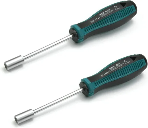 Vista 11 de Utoolmart Destornilladores de tuerca hexagonal de 1/2 pulgada no magnéticos, punta de seis puntos, 2