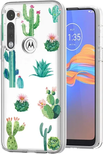 Funda protectora de TPU suave y transparente a prueba de golpes para Moto G Stylus 2020, Motorola G Stylus (Cactus)