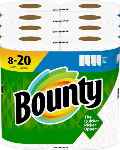 Vista 9 de Bounty Select-a-Size - Toallas de papel, color blanco, 12 rollos (paquete de 1)