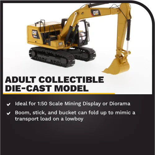 Vista 3 de Diecast Masters Excavadora hidráulica Caterpillar 320 GC 1:50 High Line Series Cat Trucks & Construction Equipment Scale Model Collectible 85570