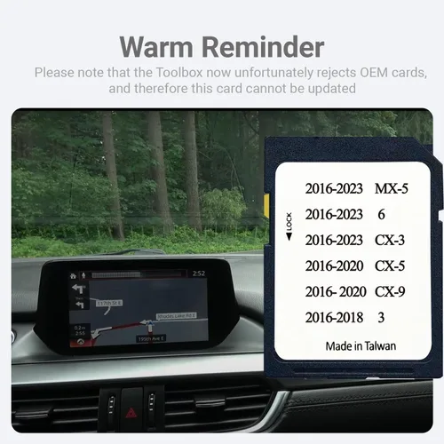 Vista 5 de Última tarjeta SD de navegación GPS BHP166EZ1T para 3 6 CX-3 CX-5 CX-9 MX-5 EE. UU./Canadá/México 2023