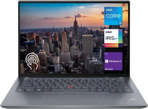 Vista 7 de Lenovo ThinkPad X13 Gen 2 13.3" WUXGA - Laptop con pantalla táctil, procesador Intel i5-1135G7, 8GB RAM 1TB PCIe SSD, teclado retroiluminado, lector