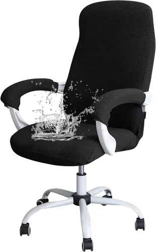 Vista 65 de Forcheer - Fundas elásticas para reposabrazos de silla de oficina, resistentes al agua, de Spandex y Jacquard, para sillas de oficina y computadora