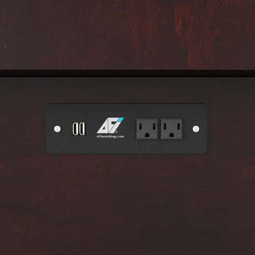 Vista 20 de AFI, Monroe - Cómoda de cama matrimonial Murphy con colchón de 6 pulgadas, cajón de almacenamiento y cargador USB integrado, color espresso